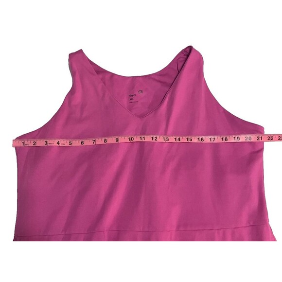 Gap Fit Pink Active Tank Dress Women's Size XXL Inner Shorts Gym Workout - Picture 8 of 8